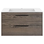 Тумба под раковину Vincea Chiara 2D 800 подвесная, 2 выкатных ящика soft-close, R.Oak