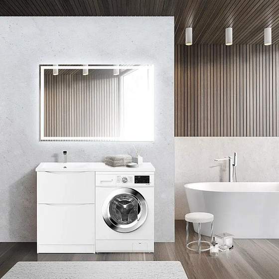 Тумба под раковину напольная BelBagno LAVANDERIA-580/1200-2C-PIA-BL Bianco Lucido, 120 см