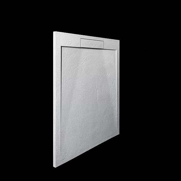 Поддон для душа из искусственного камня Vincea VST-4SRL9090W, 900*900*25, белый матовый