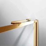 Душевая шторка на ванну Vincea VSB-41700CLG, 700*1400, брашированное золото, стекло прозрачное