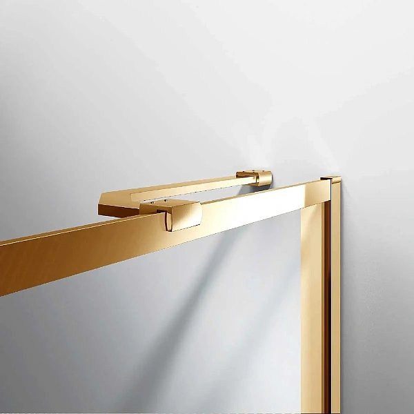 Душевая шторка на ванну Vincea VSB-41700CLG, 700*1400, брашированное золото, стекло прозрачное