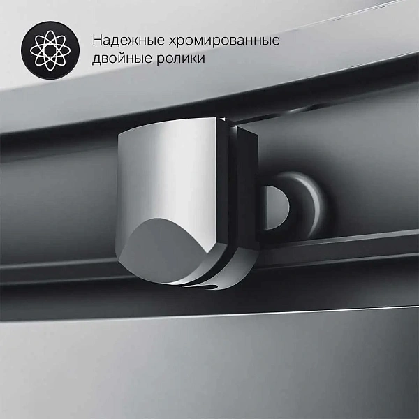 W90G-404-120290-BT Gem Twin Slide 120x90. Душевое ограждение,120x90, профиль черный мат., стекло про