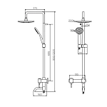 Душевая система Dorff Logic D0703000SS