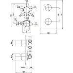 Встраиваемая часть Bossini Oki, Cube Z00005