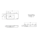 Раковина из искусственного камня Vincea VWB-6S590MW, 900*400*120, подвесная, цвет белый матовый
