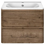 Тумба под раковину Vincea Vico 600 подвесная, 2 выкатных ящика soft close, V.Oak