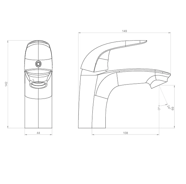 310210000 Palace Bit, смеситель для умывальника без дк