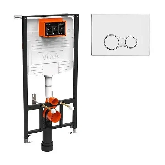 Система инсталляции для унитазов VITRA Uno 730-5800-01EXP с кнопкой смыва