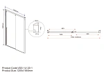 Душевая дверь Vincea Lugano VDS-1L120CLB-1, 1200, черный, стекло прозрачное