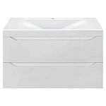 Тумба под раковину Vincea Fine 800 подвесная, 2 выкатных ящика soft close, G.White