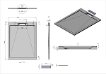 Поддон для душа из искусственного камня Vincea VST-4SRL9012G, 900*1200*25, серый