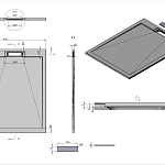 Поддон для душа из искусственного камня Vincea VST-4SRL9012C, 900*1200*25, бежевый