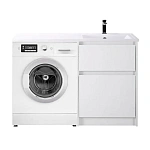 Тумба под раковину напольная BelBagno KRAFT-LVD-580/1200-2C-PIA-BO Bianco Opaco, 120 см