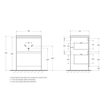 Тумба под раковину напольная BelBagno ALBANO-600-2C-PIA-BL, 60 см