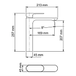 Смеситель для раковины WasserKRAFT Dinkel 5803H