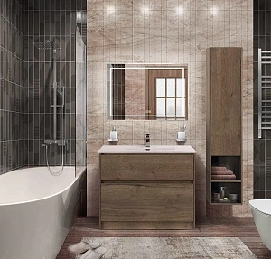 Тумба под раковину напольная BelBagno KRAFT-1000-2C-PIA-RT Rovere Tabacco, 100 см