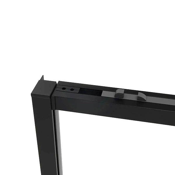 Душевая дверь Vincea Slim Soft VDS-1SS140CLB, 1400, черный, стекло прозрачное