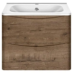 Тумба под раковину Vincea Paola 600 подвесная, 2 выкатных ящика soft close, V.Oak