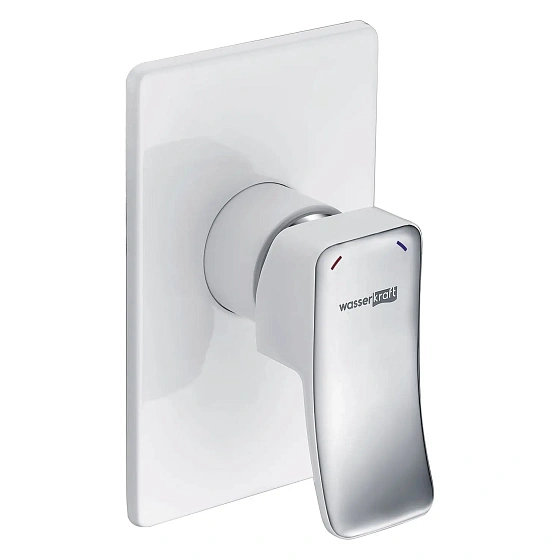 Встраиваемый смеситель для душа WasserKRAFT Aller 10651WHITE