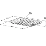 Верхний душ Kludi Freshline 6445005-00