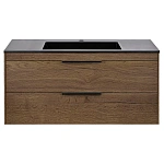 Тумба под раковину Vincea Chiara 2D 1000 подвесная, 2 выкатных ящика soft-close, T.Oak