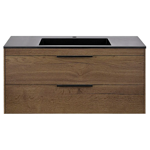 Тумба под раковину Vincea Chiara 2D 1000 подвесная, 2 выкатных ящика soft-close, T.Oak