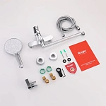 Смеситель для ванны Raglo R03.22 с длинным изливом, с душем