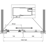 Душевая дверь BelBagno Uno 150х195 см UNO-195-BF-1-150-C-Cr