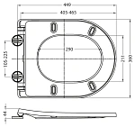 Сиденье быстросъемное, дюропласт, с микролифтом BelBagno BB2031SC