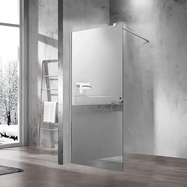 Душевая перегородка Vincea Walk-In VSW-1H900MR, 900*2000, хром, стекло зеркальное