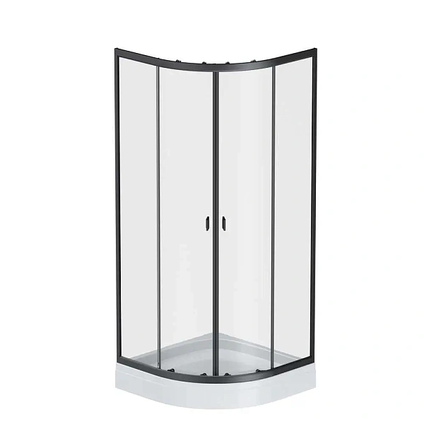 W88G-205-080BT64 X-Joy Twin Slide,  Душевое ограждение без  поддона, 80x80, профиль черный