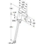 Смеситель для раковины Kludi Pure&Easy 372750565