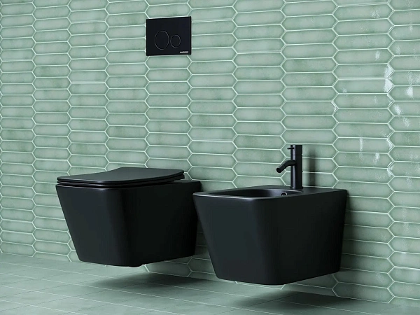 Унитаз подвесной Ceramica Nova Metric CN3007MB, черный матовый