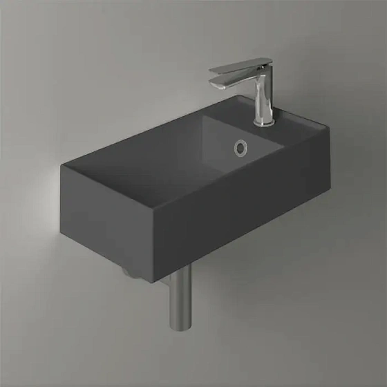Подвесная раковина Simas Agile AG50 antracite matt*1 50 см, антрацит