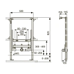 Инсталляция для биде Tece TECEprofil 9330005