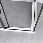 Душевой уголок Vincea Slim-N VSR-4SN9011CLB, 1100*900, черный, стекло прозрачное