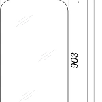 Зеркало Aqwella RM RM0205W, 53 см