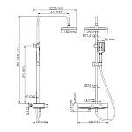 Душевая система с термостатом WasserKRAFT Thermo A11301