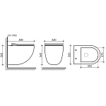 Унитаз подвесной Ceramica Nova Mono CN1905