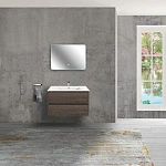Тумба под раковину Vincea Gio 800 подвесная, 2 выкатных ящика soft-close, R.Oak