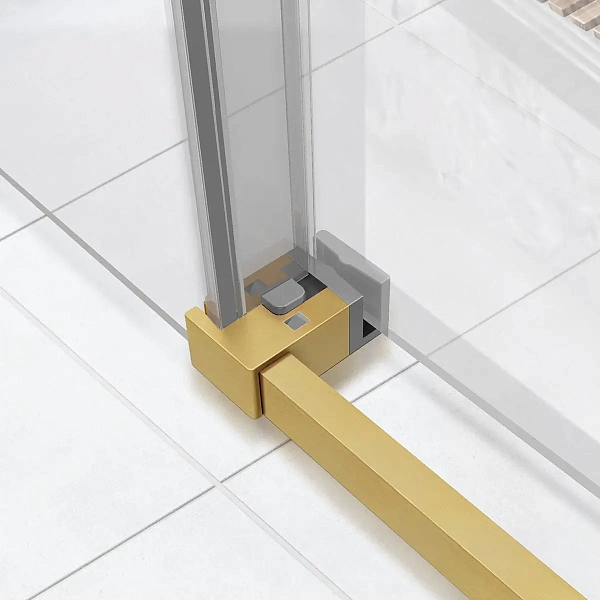 Душевой уголок Vincea Slim Soft VSR-1SS9012CLG, 1200*900, брашированное золото, стекло прозрачное