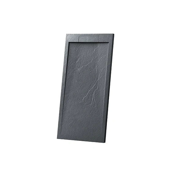 Поддон для душа из искусственного камня Vincea VST-4SRL8012A,1200*800*25, антрацит