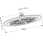 Верхний душ Kludi Freshline 6751105-00