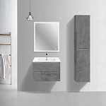 Тумба под керамическую раковину Mia Slim 700 подвесная, 2 выкатных ящика soft close, Beton