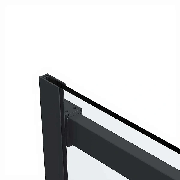 Душевая дверь Vincea Como Soft VDS-1CS140CLB, 1400, черный, стекло прозрачное
