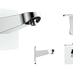 Душевой комплект Vincea Inspire VSFW-3I22MT3RCH встраиваемый, термостатический, двухрежимный, хром