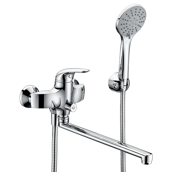 Смеситель для ванны с длинным изливом WasserKRAFT Rossel 2802L с душем