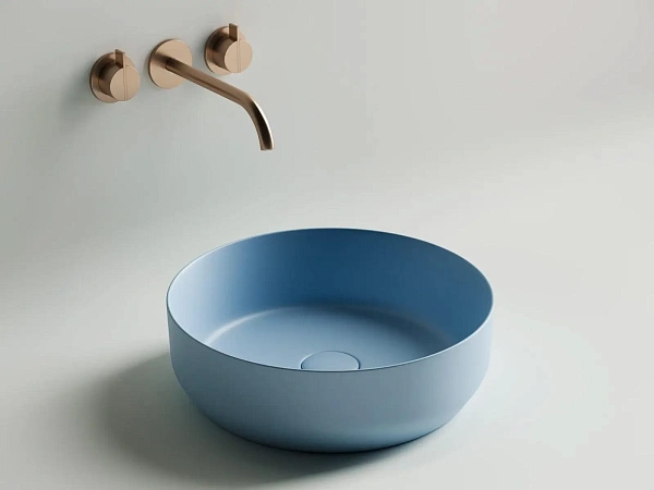 Накладная раковина Ceramica Nova Element CN6022ML, 39 см, матовый голубой