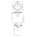 Врезная раковина Simas Lavabi D’Arredo S51 bi*1 63 см