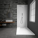 Поддон для душа из искусственного камня Vincea VST-4SRL8012W, 1200*800*25, белый матовый